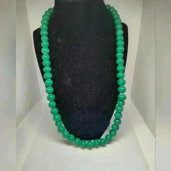 Vintage Malachite Graduated Necklace 25" - Picture 1 of 2